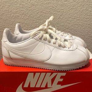 White Nike Cortez (Leather) Women’s Size 7.5